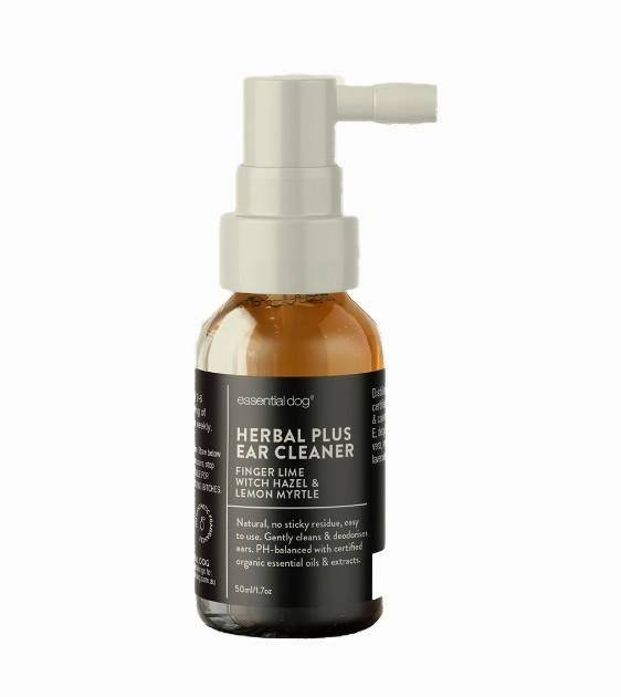 Essential Dog Herbal Ear Cleaner Spray (Witch Hazel, Finger Lime & Lemon Myrtle) For Dogs pet housekeeping,dog mess kit