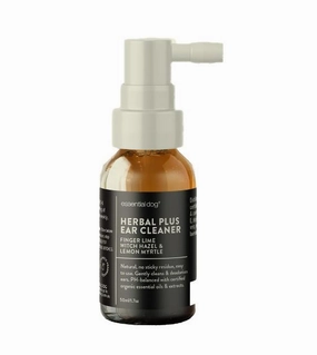 Essential Dog Herbal Ear Cleaner Spray (Witch Hazel, Finger Lime & Lemon Myrtle) For Dogs pet housekeeping,dog mess kit