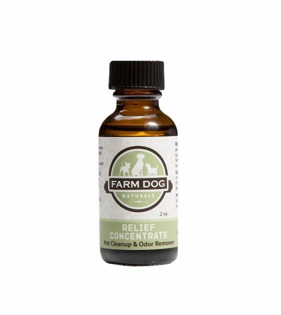 Farm Dog Naturals RELIEF Concentrate Cleanup & Odor Remover For Dogs dog shampoo,bathing supplies