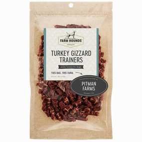 Farm Hounds Turkey Gizzard Trainers 4oz Bag