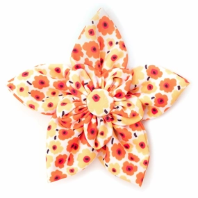 Fleurs Dog Collar Flower Yellow
