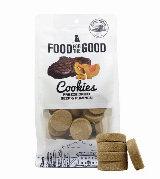 Food For The Good Freeze Dried Cat & Dog Treats (Beef & Pumpkin Cookies)