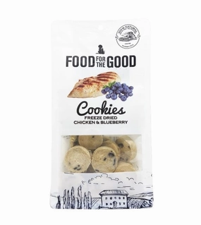 Food For The Good Freeze Dried Cat & Dog Treats (Chicken & Blueberry Cookies) freeze-dried dog food,lightweight pet food
