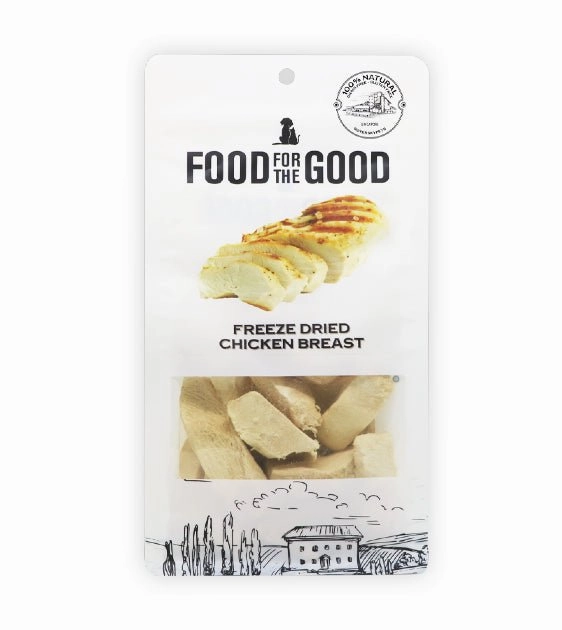 Food For The Good Freeze Dried Cat & Dog Treats (Chicken Breast) freeze-dried dog food,lightweight pet food