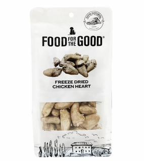 Food For The Good Freeze Dried Cat & Dog Treats (Chicken Heart) freeze-dried dog food,lightweight pet food