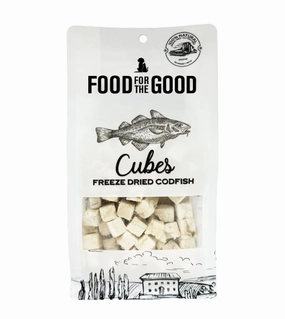 Food For The Good Freeze Dried Cat & Dog Treats (Codfish Cubes) freeze-dried dog food,lightweight pet food