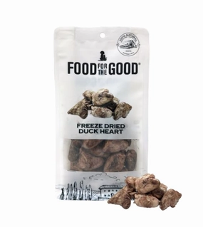 Food For The Good Freeze Dried Cat & Dog Treats (Duck Heart) freeze-dried dog food,lightweight pet food