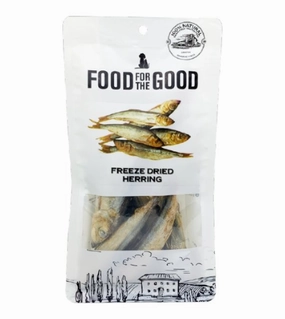 Food For The Good Freeze Dried Cat & Dog Treats (Herring) freeze-dried dog food,lightweight pet food