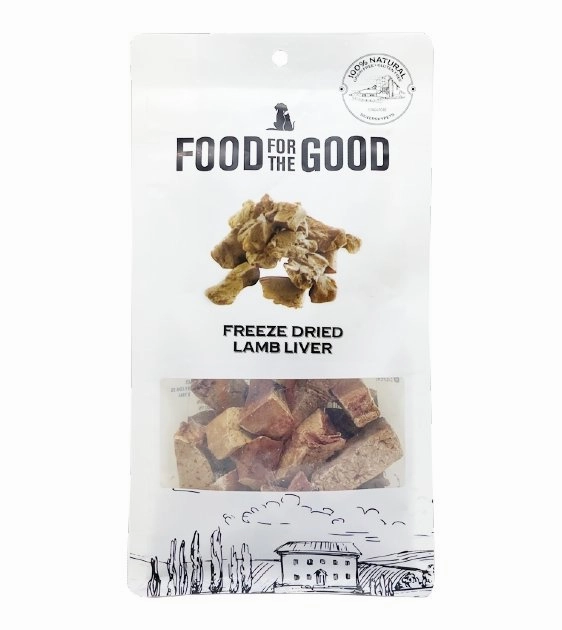 Food For The Good Freeze Dried Cat & Dog Treats (Lamb Liver) freeze-dried dog food,lightweight pet food