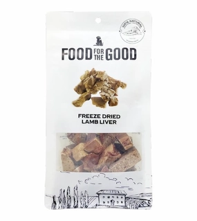 Food For The Good Freeze Dried Cat & Dog Treats (Lamb Liver) freeze-dried dog food,lightweight pet food