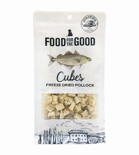 Food For The Good Freeze Dried Cat & Dog Treats (Pollock Cubes)
