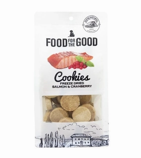Food For The Good Freeze Dried Cat & Dog Treats (Salmon & Cranberry Cookies) freeze-dried dog food,lightweight pet food