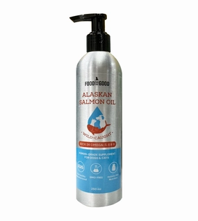 Food For The Good Wild-Caught Alaskan Salmon Oil Supplement For Dogs & Cats dog hygiene,clean pet