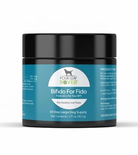 Four Leaf Rover (BIFIDO FOR FIDO) Multi-Strain Probiotics With Organic Prebiotics Dog Supplements pet housekeeping,dog mess kit