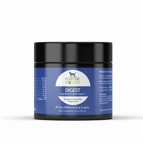 Four Leaf Rover (DIGEST) Digestive Enzyme Support Dog Supplements pet housekeeping,dog mess kit