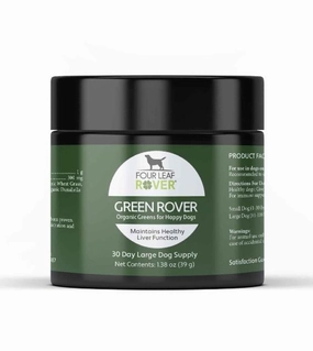 Four Leaf Rover (GREEN ROVER) Organic Greens to Maintain Healthy Liver Function Dog Supplements dog leash,walking strap