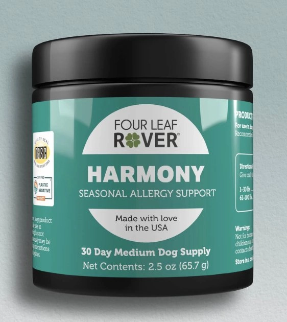 Four Leaf Rover (HARMONY) Seasonal Allergy Support Dog Supplements pet housekeeping,dog mess kit