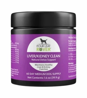 Four Leaf Rover Liver/Kidney Clean Supplements for Dogs pet housekeeping,dog mess kit