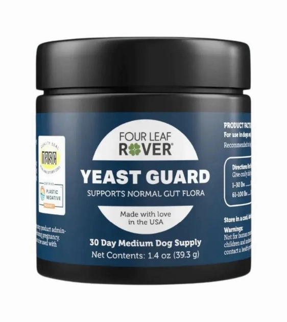 Four Leaf Rover Yeast Guard Supplements for Dogs dog shampoo,bathing supplies