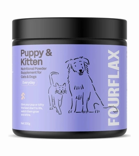 Fourflax Nutritiional Powder Supplement for Cats & Dogs (Puppy & Kitten) dog leash,walking strap