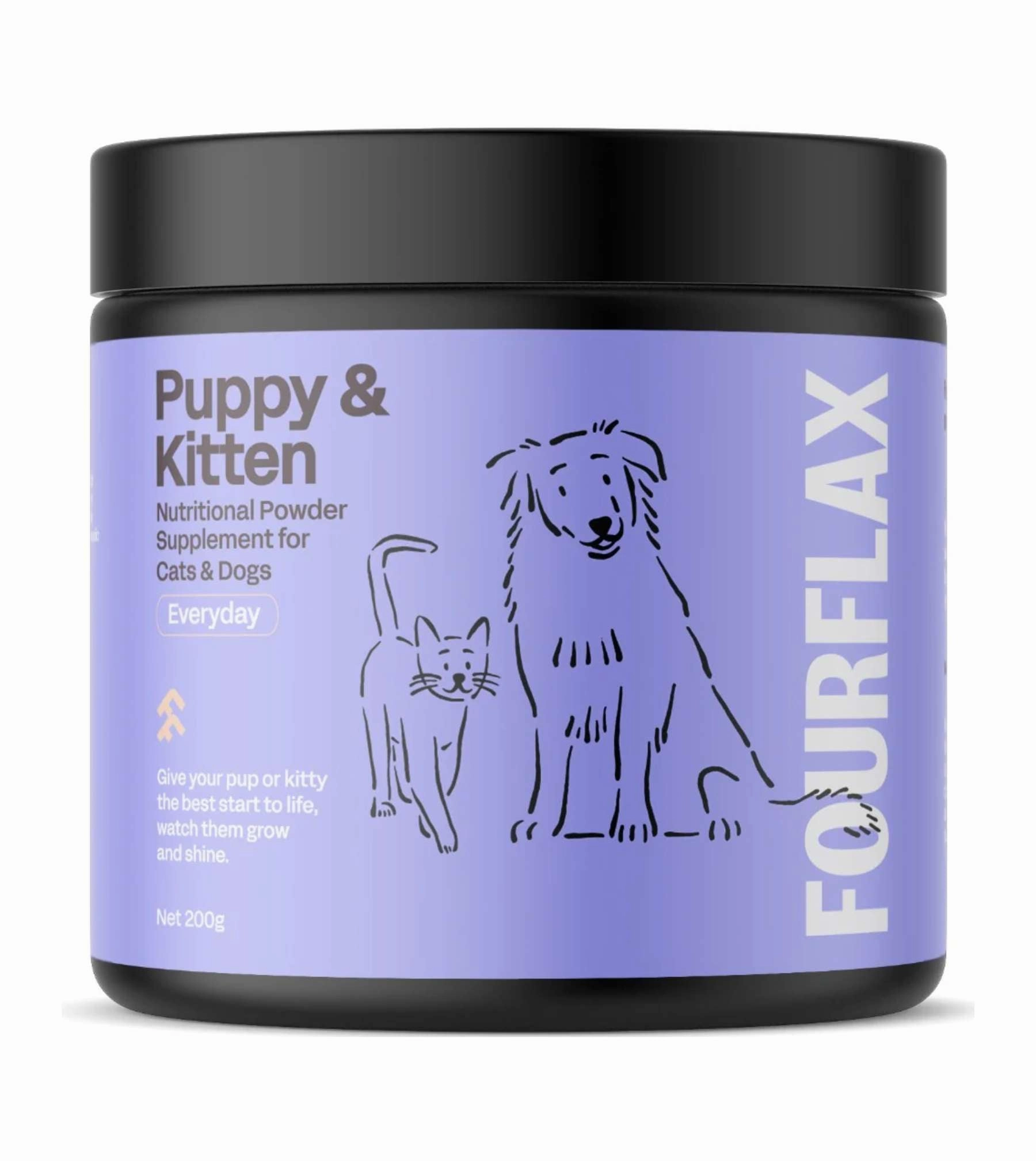 Fourflax Nutritiional Powder Supplement for Cats & Dogs (Puppy & Kitten) dog leash,walking strap