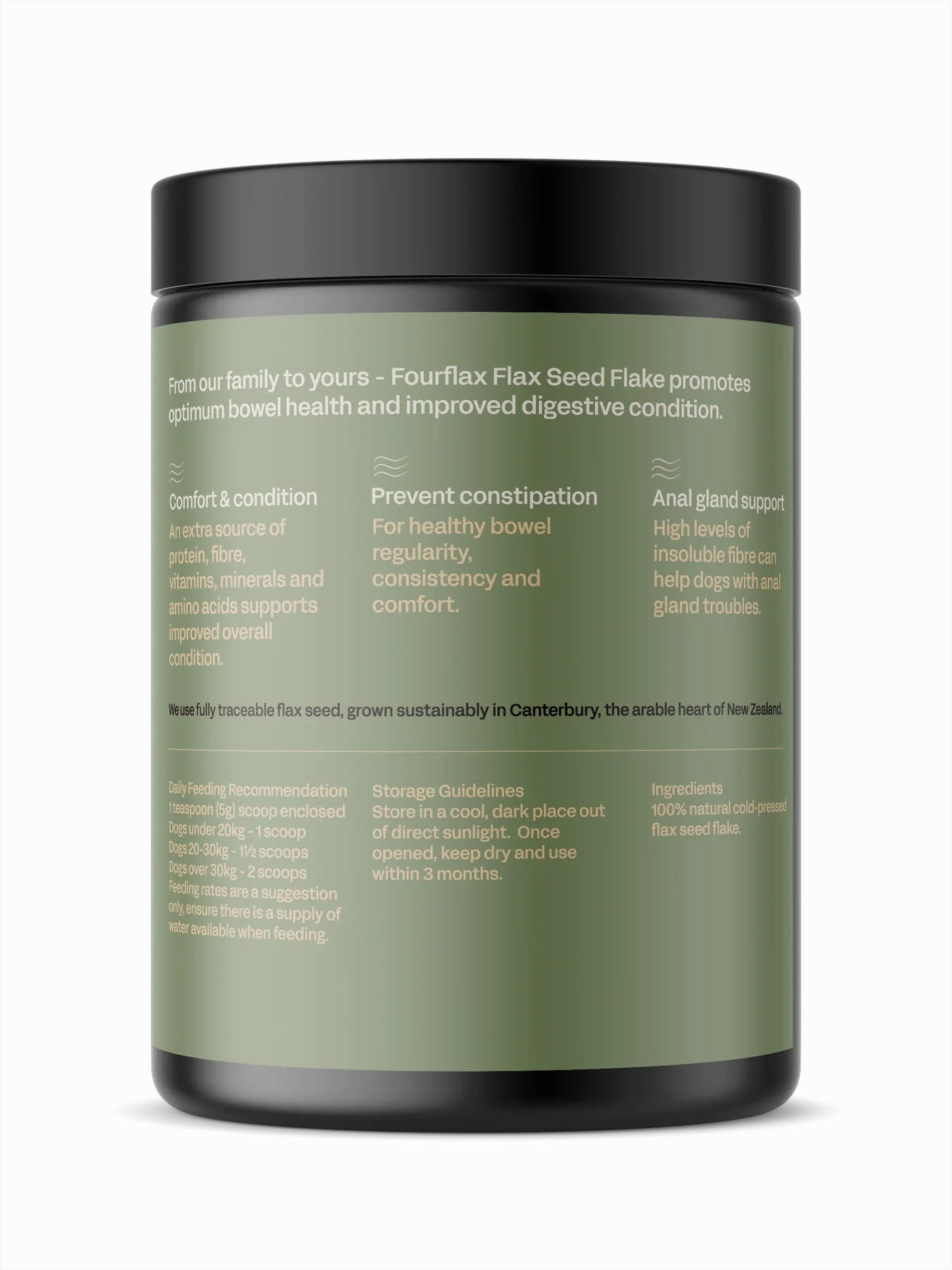 Fourflax Nutritional Food Supplement for Dogs (Flax Seed Flake)