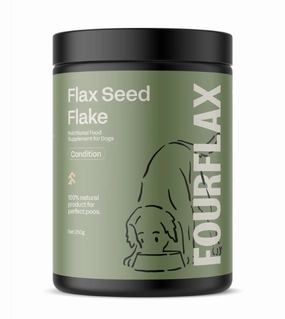 Fourflax Nutritional Food Supplement for Dogs (Flax Seed Flake) dog shampoo,bathing supplies