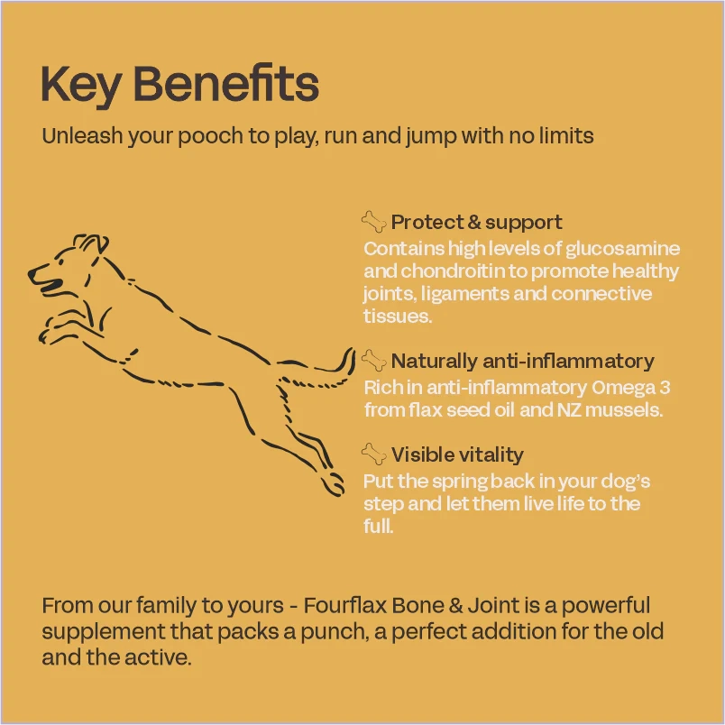 Fourflax Nutritional Oil Supplement for Dogs (Bone & Joint)