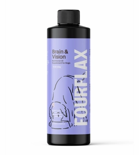 Fourflax Nutritional Oil Supplement for Dogs (Brain & Vision/Fish & Flax) dog shampoo,bathing supplies