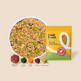 frashfresh Cooked Dog Food with NutriAbsorb (Low-Allergen CHICKEN) raw dog food,fresh pet meals