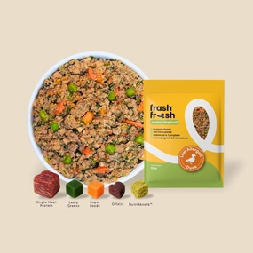frashfresh Cooked Dog Food with NutriAbsorb (Low-Allergen DUCK) raw dog food,fresh pet meals