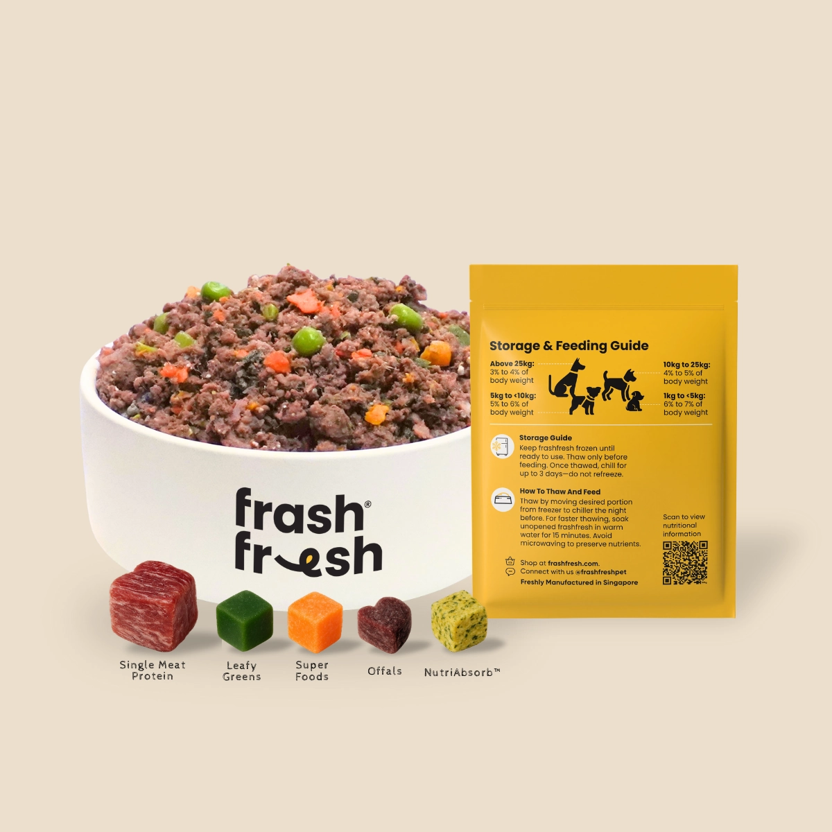 frashfresh Cooked Dog Food with NutriAbsorb (Low-Allergen KANGAROO)