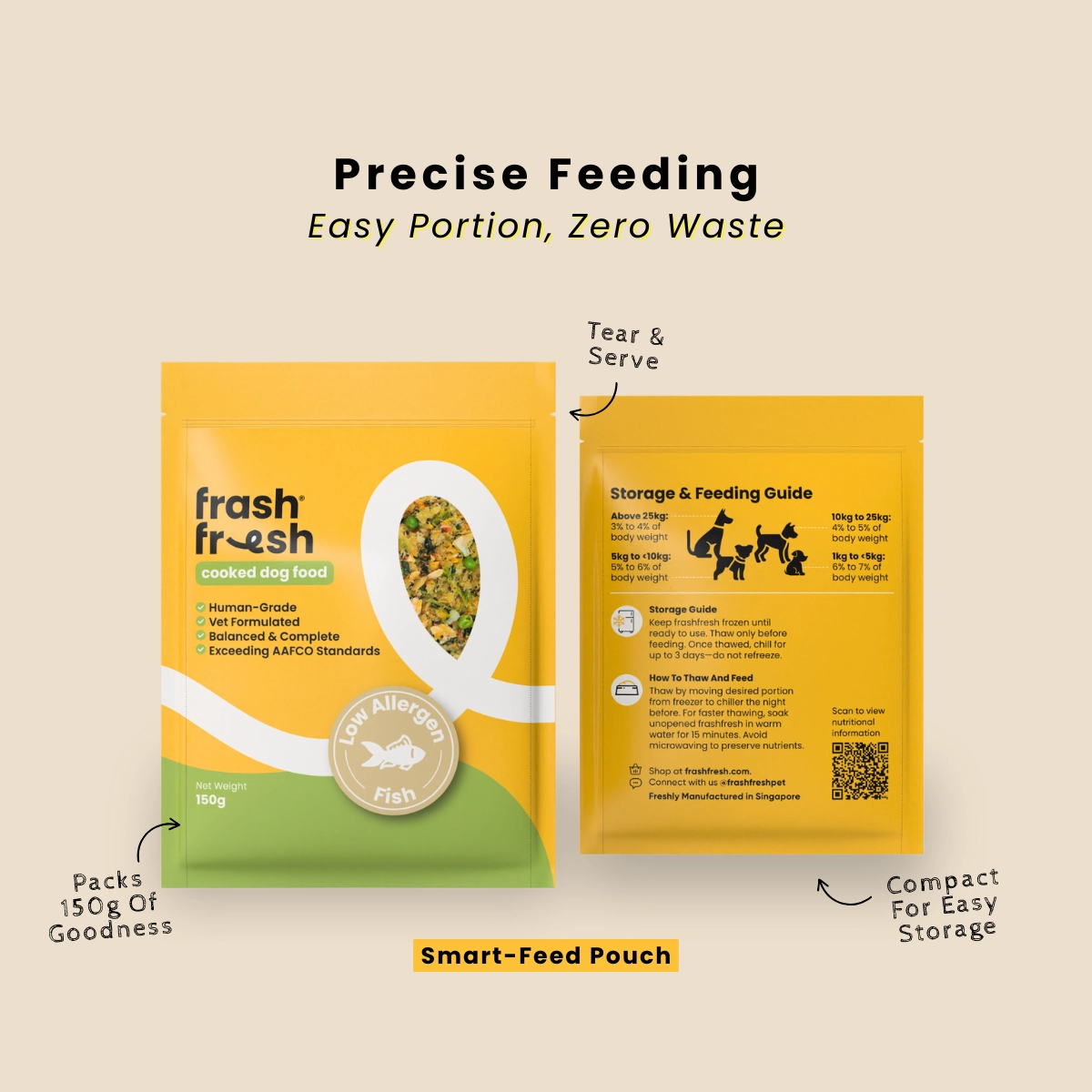 frashfresh Cooked Dog Food with NutriAbsorb (Low-Allergen PORK)