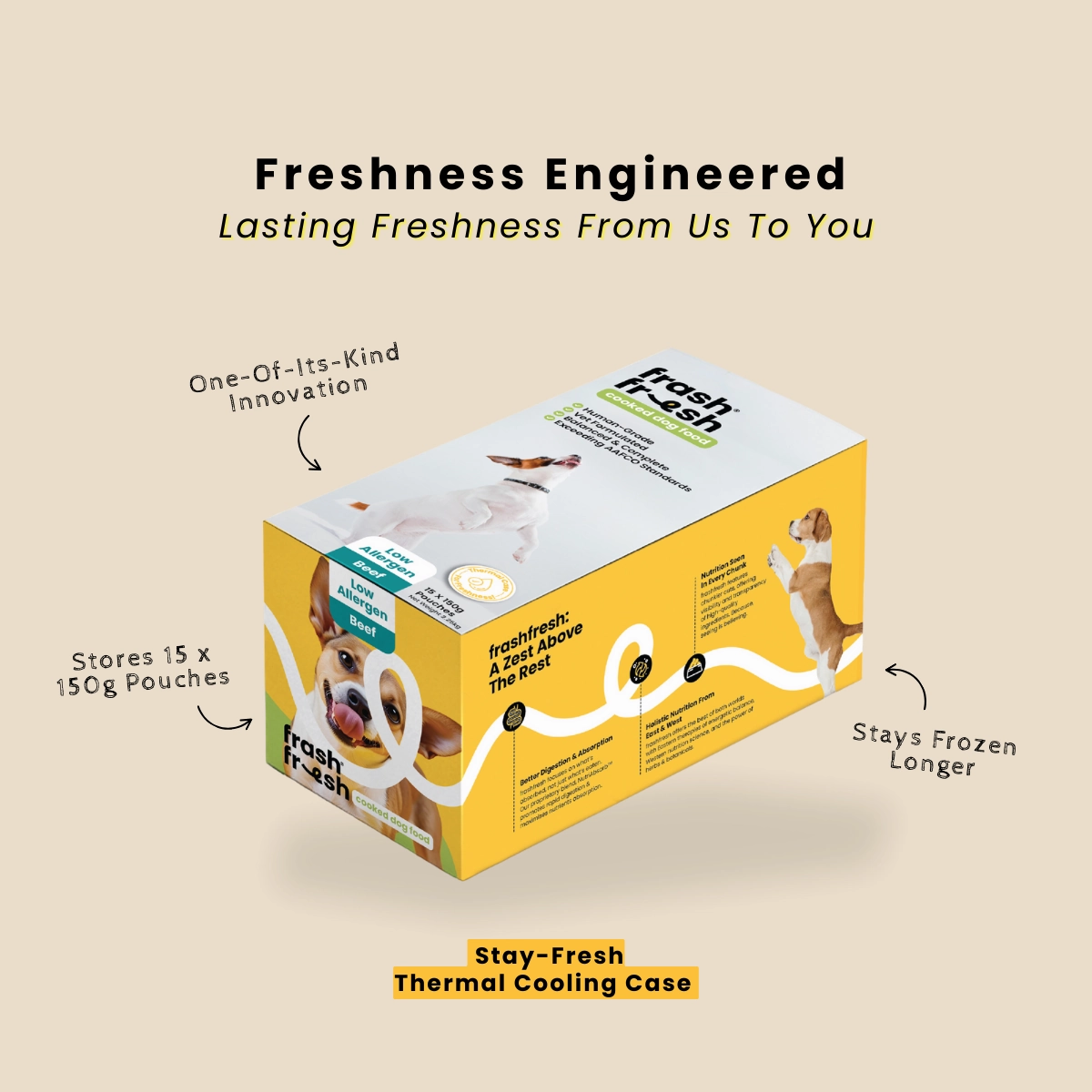 frashfresh Cooked Dog Food with NutriAbsorb (Low-Allergen PORK)