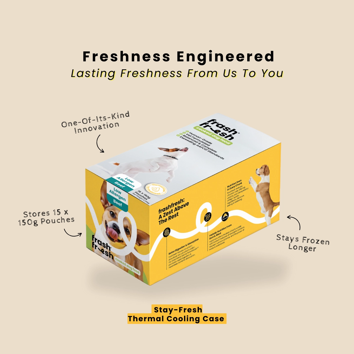frashfresh Cooked Dog Food with NutriAbsorb (Low-Allergen PORK)
