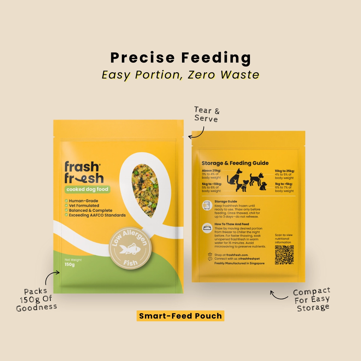 frashfresh Cooked Dog Food with NutriAbsorb (Low-Allergen PORK)