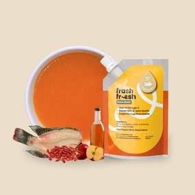 frashfresh Health Broth For Dogs & Cats (FISH with Goji Berries) raw dog food,fresh pet meals