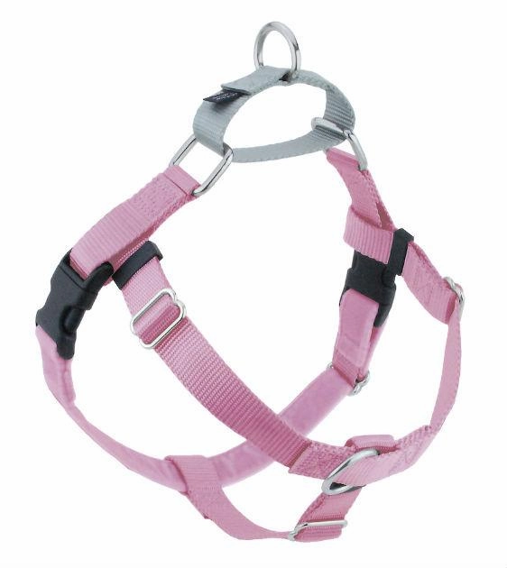 Freedom No-Pull Harness & Leash (Rose Pink/Silver) For Dogs dog joint care,hip support