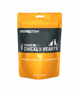 Freeze Dry Australia Chicken Hearts Freeze Dried Cat & Dog Treats freeze-dried dog food,lightweight pet food