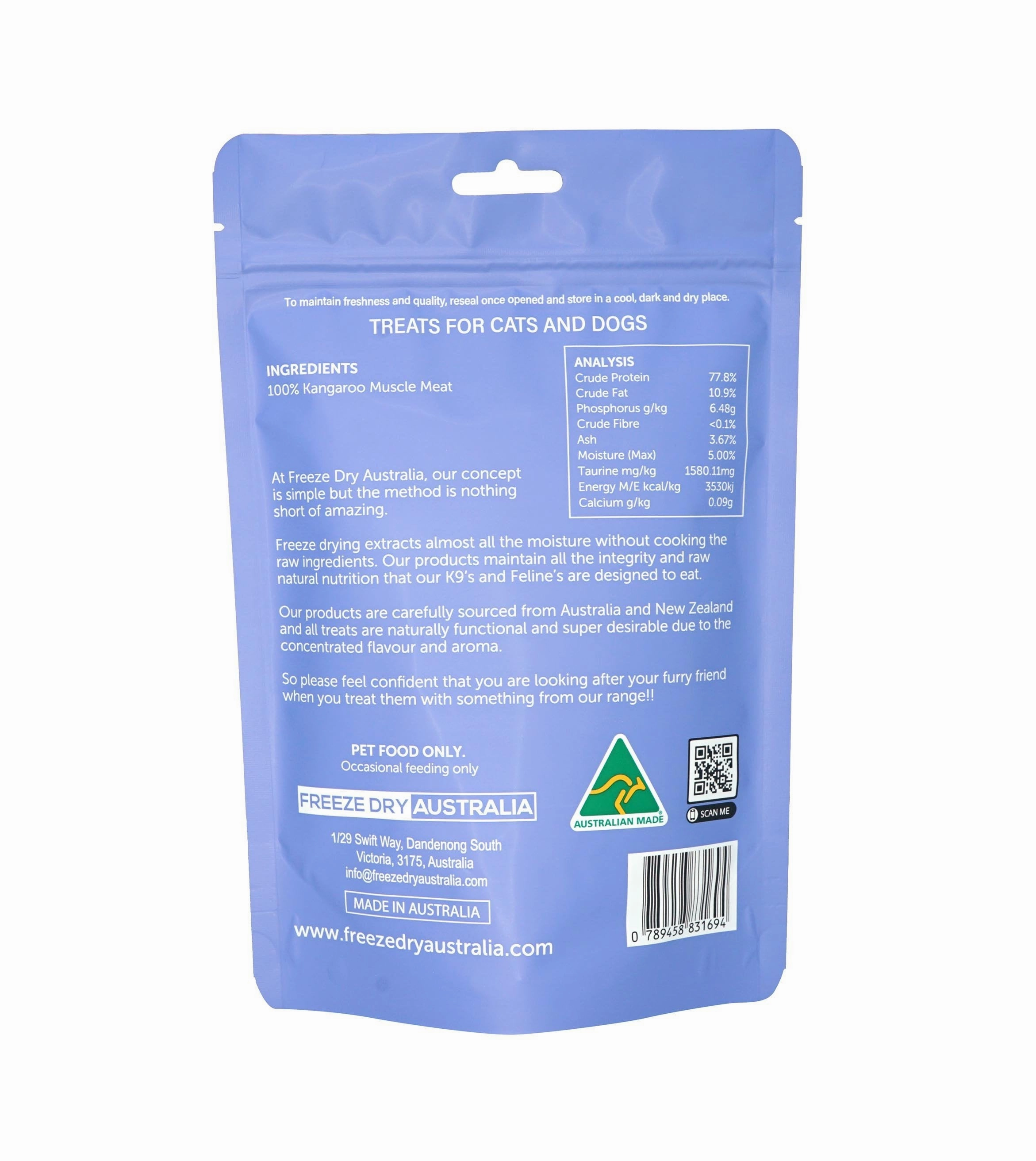 Freeze Dry Australia Kangaroo Cookie Freeze Dried Cat & Dog Treats