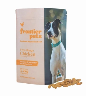 Frontier Pets Freeze Dried Raw Dog Food (Free-Range Chicken) freeze-dried dog food,lightweight pet food