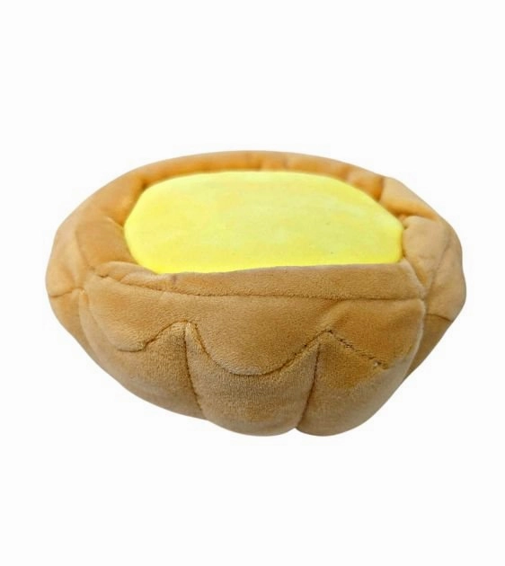 Furball Collective Squeakie Dog Toy (Egg Tart)