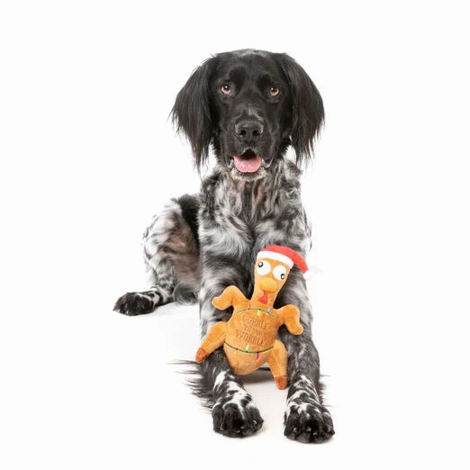FuzzYard Christmas Dog Toy (Gobble Til You Wobble Turkey)