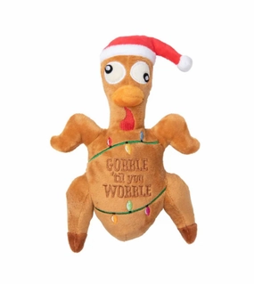 FuzzYard Christmas Dog Toy (Gobble Til You Wobble Turkey) pet souvenir,gift item