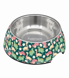 FuzzYard Dinosaur Land Dog Feeding Bowl dog bowl,pet feeder