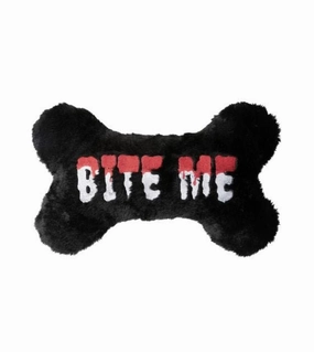 FuzzYard Halloween Bite Me Bone Plush Dog Toy wet dog food,moist dog food