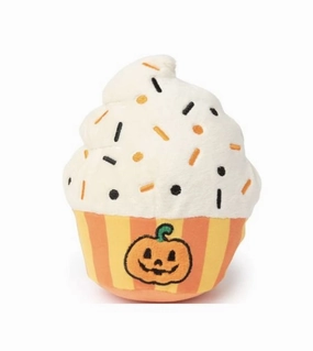 FuzzYard Halloween Happy Pumpkin Cupcake Plush Dog Toy wet dog food,moist dog food