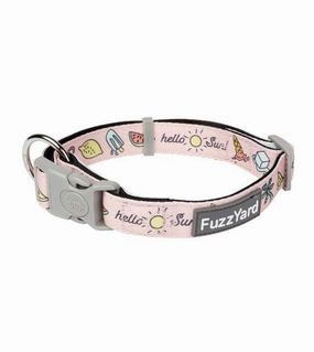 FuzzYard Hello Sun Dog Collar dog charms,dog ID