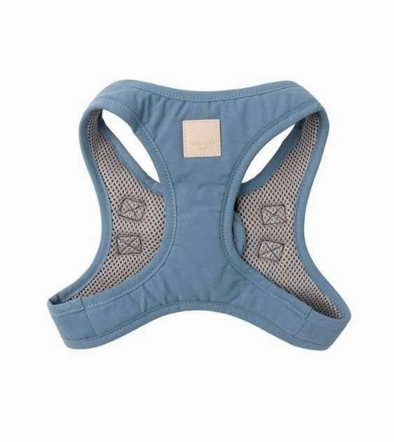 FuzzYard LIFE Cotton Step-in Dog Harness (French Blue) dog joint care,hip support