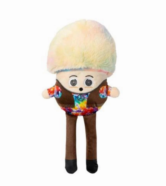 FuzzYard Rainbow Mushroom Dog Plush Toy wet dog food,moist dog food